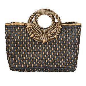 Basket Weave Rectangle Tote Bag